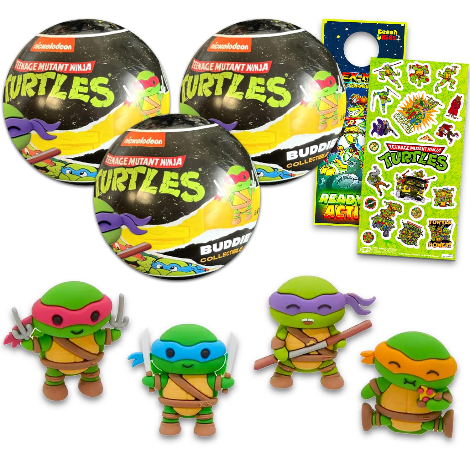 Amazon.com: TMNT Blind Bag Party Favors - Bundle with 3 Teenage